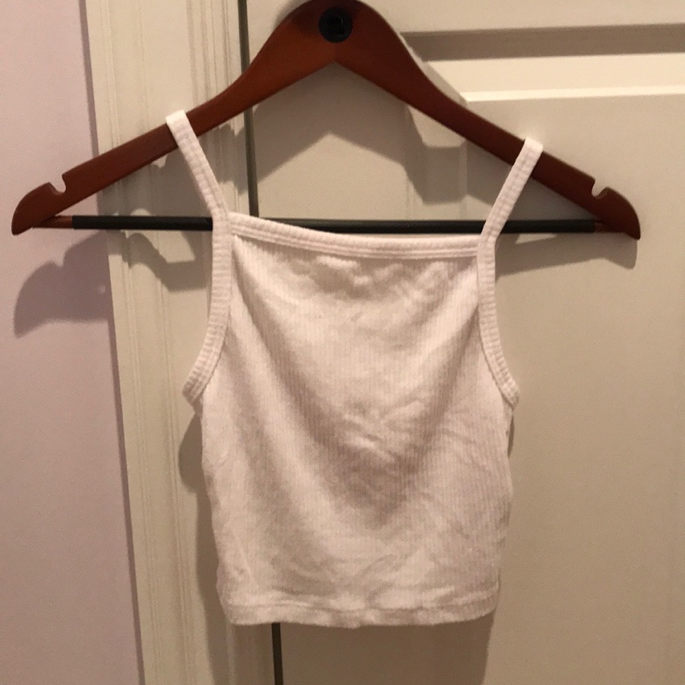 Never Worn: Highneck White Tank